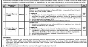 Sindh Higher Education Commission SHEC JOBS